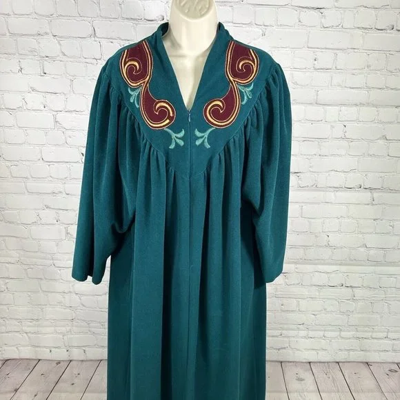green emerald velvet dress Floral Poplin Nightgowns  Heirloom Art Co